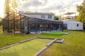 Large Deck, Lakefront, Yard Games